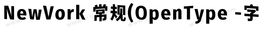 NewVork 常规(OpenType 字体转换